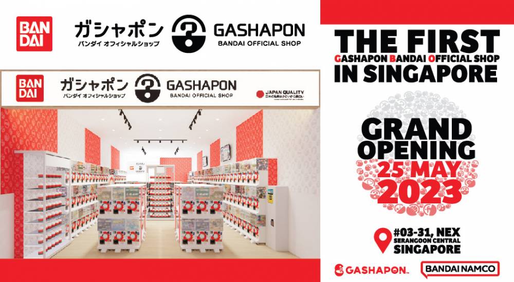 First Gashapon Bandai Official in Singapore at NEX, 23 Serangoon Central Singapore